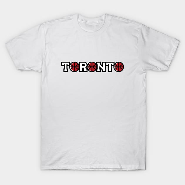 Toronto basketball city T-Shirt by Adrian's Outline